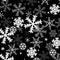Winter Wonder Comfort Flannel Winter Snowflakes - Black