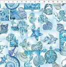 Wonders of the Ocean Collage -  Blue