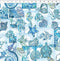 Wonders of the Ocean Collage -  Blue