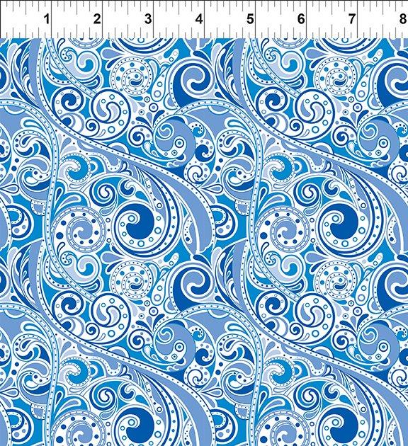 Wonders of the Ocean Sea Swirls -  Blue