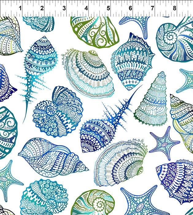 Wonders of the Ocean Shells -  Blue