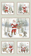 Woodland Whispers 24" Santa Block Panel