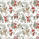 Woodland Whispers Santa Scenic - White
