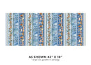 Woodland Wonderland Border Striipe - Blue