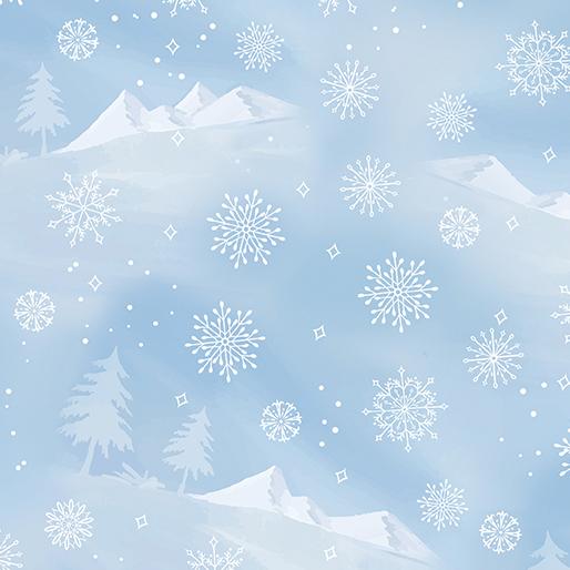 Woodland Wonderland Mountain View - Light Blue