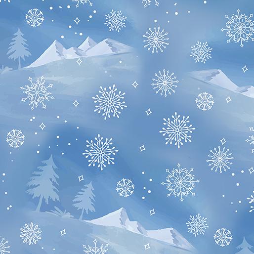 Woodland Wonderland Mountain View - Medium Blue