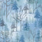 Woodland Wonderland Pine Woodland - Medium Blue