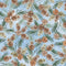 Woodland Wonderland Pinecones - Light  Blue