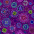 Zen Medallions Dark Orchid   3 yard precut