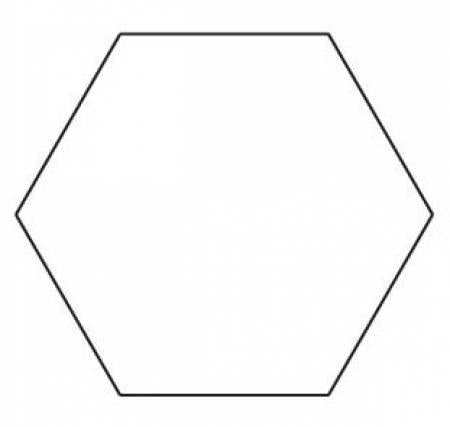 1in Hexagon Template