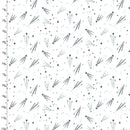 3W Starry Adventures Flannel-Shooting Stars - White