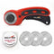 45mm Deluxe Rotary Cutter Pack Red