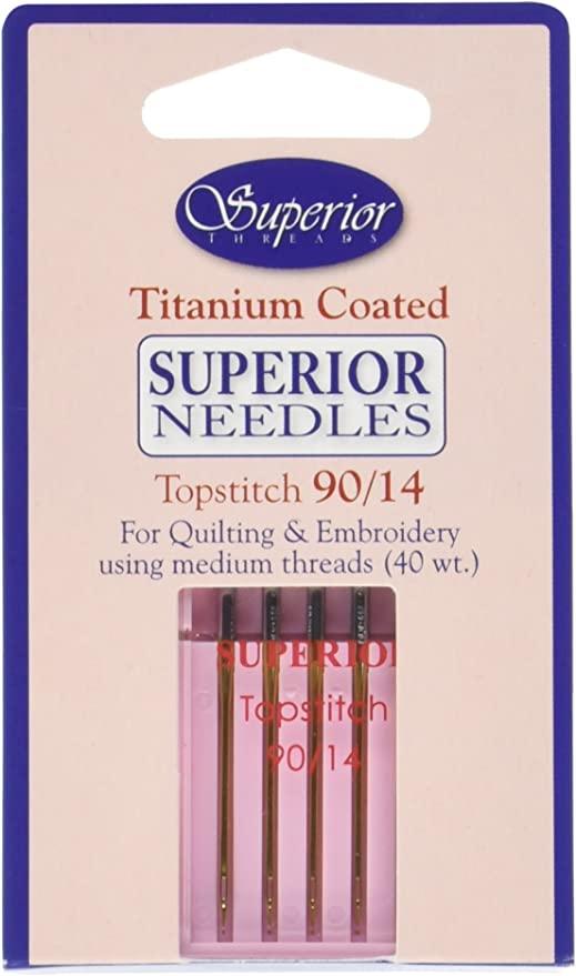 #90/14 Topstitch Titanium-coated Needles