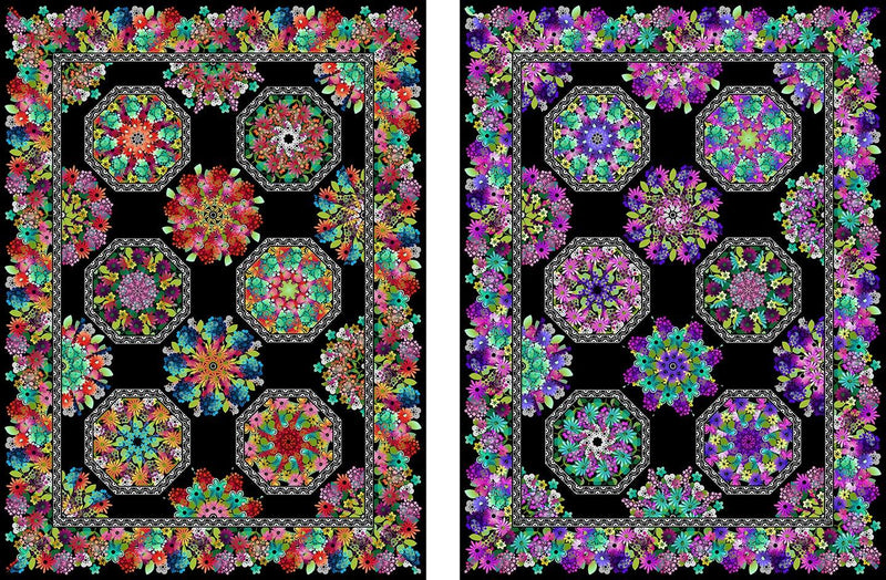A Groovy Garden Kaleidoscope Pattern