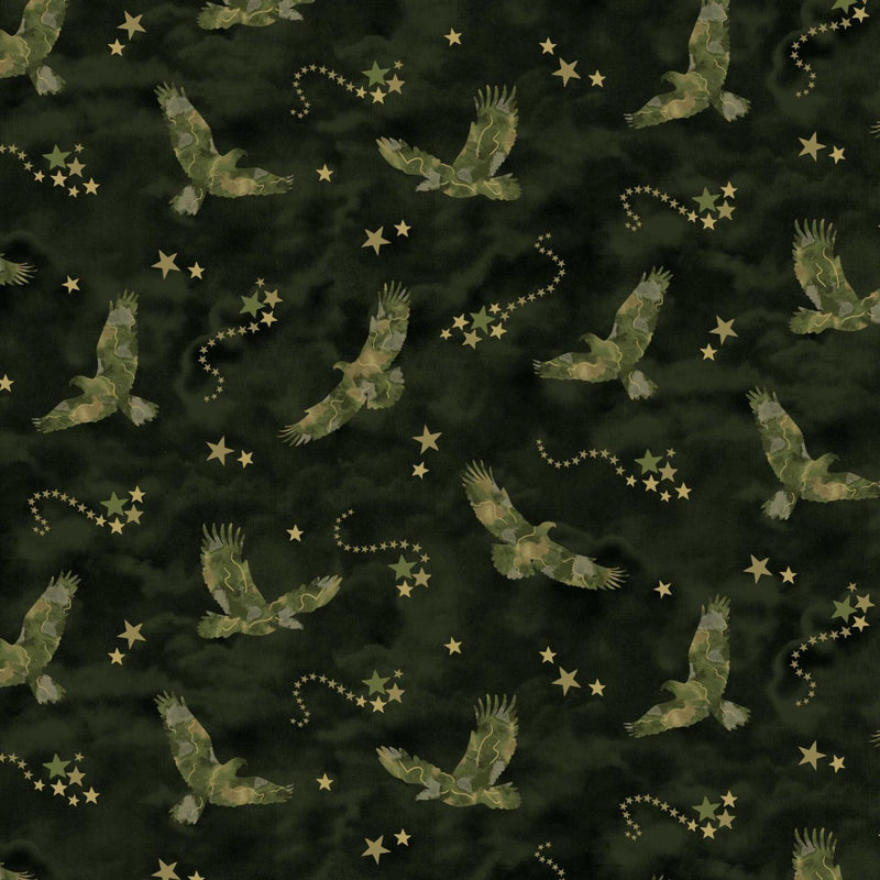 Army Green Eagles with Glitter