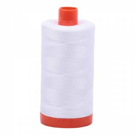 Aurifik Cotton Thread Solid 50wt 1422yds White