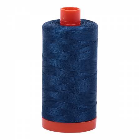 Aurifil Cotton Thread Solid 50wt 1422yds Medium Delft Blue 2783