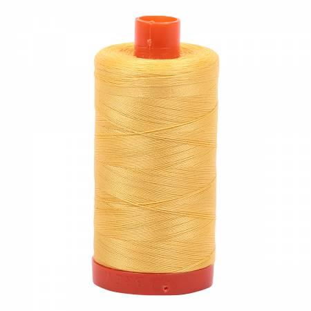 Aurifil Cotton Thread Solid 50wt 1422yds Pale Yellow 1135