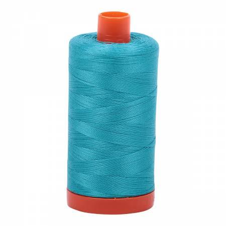 Aurifil Cotton Thread Solid 50wt 1422yds Turquoise 2810