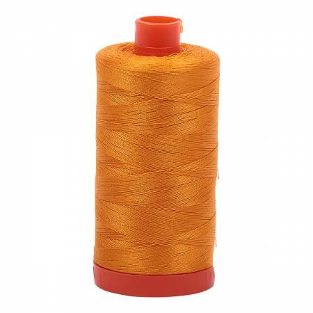 Aurifil Cotton Thread Solid 50wt 1422yds Yellow Orange 2145