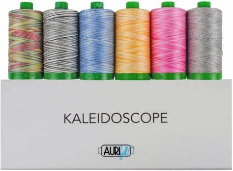 Aurifil Kaleidoscope Thread Assortment - 6 Large Spools 40WT