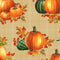 Autumn Elegance Pumpkin Allover Bisque Metallic