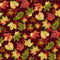 Autumn Flourish - Leaves Burgandy