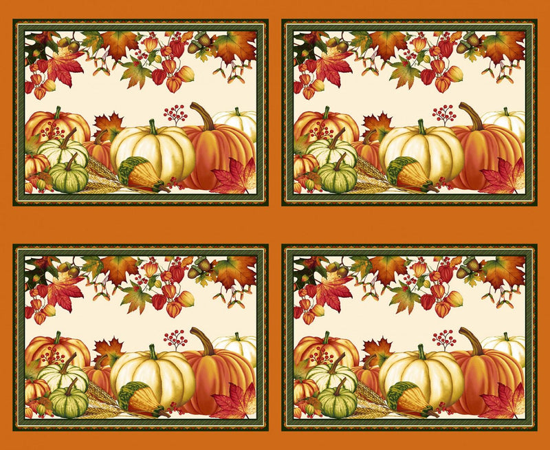 Autumn Flourish - Placemat Panel