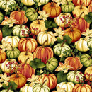 Autumn Flourish - Pumpkins Black