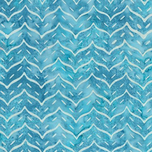 Bali Lakeshore Chevron Wave - Peacock