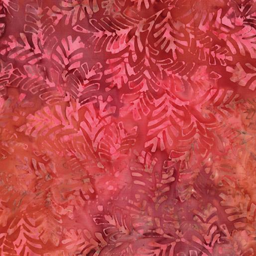 Bali Sweet Rose II Fern - Red