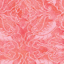 Bali Sweet Rose II Leaf Scroll - Melon