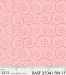 Basically Hugs Flannel Scroll - Pink