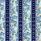 Bee All You Can Bee - Border Stripe - Dark Blue  1.5 Yd pieces