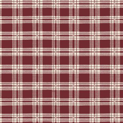 Better Not Pout Plaid - Dark Red