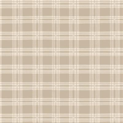 Better Not Pout Plaid - Light Taupe