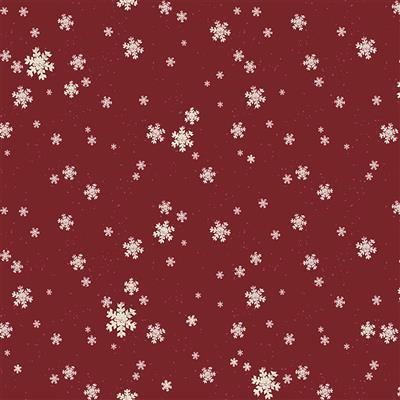 Better Not Pout Snowflakes - Dark Red