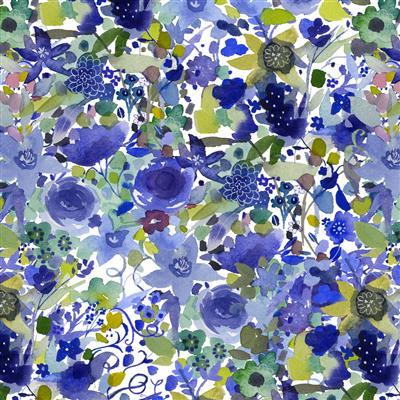 Blue Meadow - Botanical Wall - Multi