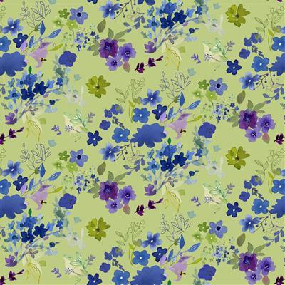Blue Meadow Field Bouquet - Light Olive