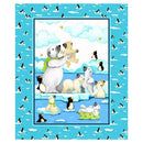 Brr The Polar Bear - 36" Panel Turquoise