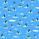 Brr The Polar Bear - Penguins Sky Blue