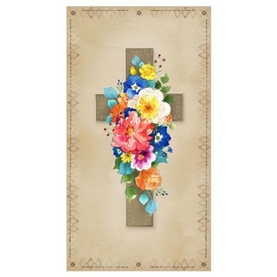 CW Faith 24" Cross Panel - Khaki