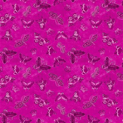 CW Kindred Canines -Flutterbyes -Fuchsia
