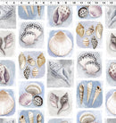 CW Seashell Wishes - Digital Shell Tiles Light Denim