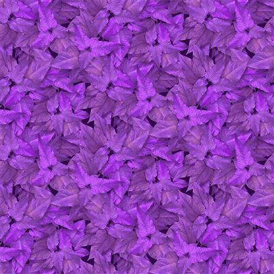 CW Tina's Garden Tonal Leaves - Dk Purple