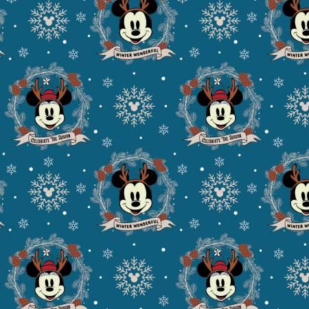 Character Winter 3 - Navy Mickey Wreath