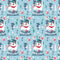 Character Winter 3 - Light Blue Frosty Retro Forest