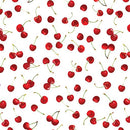 Cherry Hill Cute Cherries - White