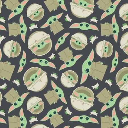Child and Frog Toss Flannel Dark