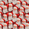 Christmas Eve Journey - Smiling Santas - Red
